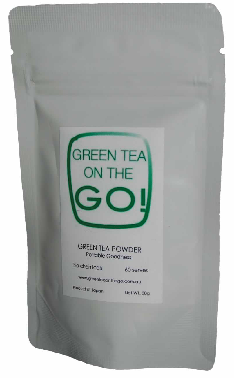 pouch for green tea powder